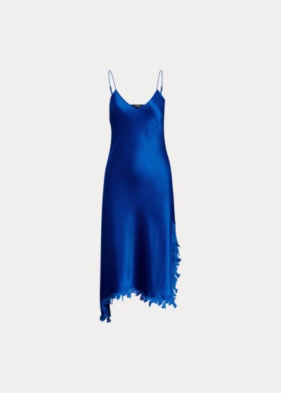 Polo Ralph Lauren Lace-Trim Satin Slip Kjole Dame Danmark (RYOCD3271)